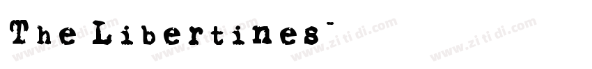 The Libertines字体转换